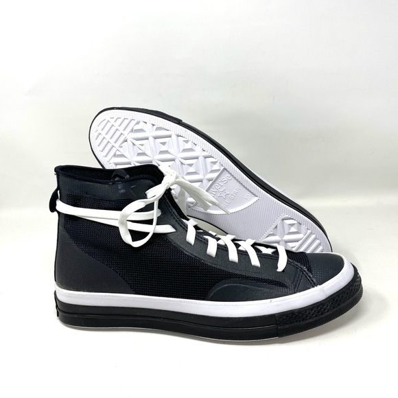 Converse Chuck 70 HI Black White Casual Shoes Men's Size High Top Mesh 170419C - Picture 9 of 13